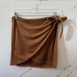 Lulu’s Suede Mini Skirt
